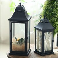 Bộ 2 Lồng Nến Trắng, Đen Đơn Giản Trang Trí Sự Kiện, Tiệc Cưới, Decor Homestay, Studio.