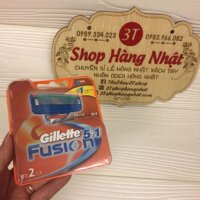 Bộ 2 lưỡi dao cạo Gillette Fusion 5+1