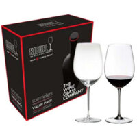 Bộ 2 ly 860ml Bordeaux Grand Cru 2440/00 Riedel Sommeliers Value Pack nhập khẩu nguyên hộp từ Châu Âu