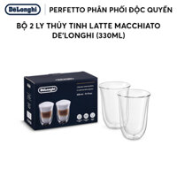Bộ 2 ly thủy tinh Latte, Macchiato De'Longhi (330ml)