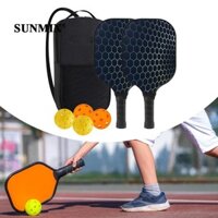 Bộ 2 Mái Chèo Huấn Luyện Chuyên Nghiệp Với 2 Vợt 4 Quả Bóng Dưa Thực Hành Sợi Thủy Tinh