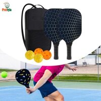 Bộ 2 Mái Chèo Huấn Luyện Chuyên Nghiệp Với 2 Vợt 4 Quả Bóng Dưa Thực Hành Sợi Thủy Tinh