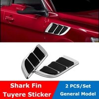 Bộ 2 mang cá giả hốc gió dán sườn xe ô tô