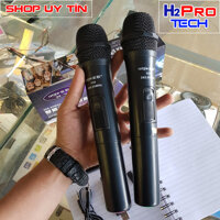 BỘ 2 MIC KARAOKE KHÔNG DÂY AIGE V20 ĐA NĂNG CÔNG NGHỆ BĂNG TẦN UHF , DÙNG CHO ÂM LY DÀN ÂM THANH VÀ LOA KẸO KÉO | Micro karaoke