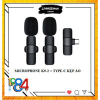 Bộ 2 mic thu âm không dây K9 cổng TYPE C
