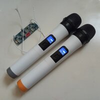 Bộ 2 micro cho loa kéo trắng bo mạch rời