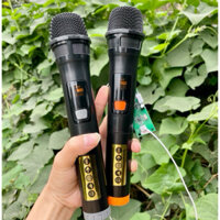 Bộ 2 Micro karaoke không dây có màn hình cho loa kéo hát cực ổn giá tốt| Bao Test