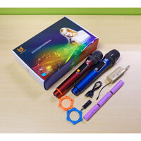 Bộ 2 Micro Karaoke Không Dây Cực Hay W108 - Kết Nối Xa - Hút Âm Cực Tốt - Hát Cực Nhẹ