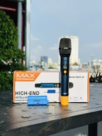 Bộ 2 Micro không dây đa năng Max 56 và Max 36 - Nâng cấp từ Max 39 - Hút âm tốt, Hạn chế hú rít - Sạc pin ngay trên mic - Pin sạc dung lượng cao - Màn hình LCD hiển thị tần số - Phù hợp mọi thiết bị - Micro karaoke - Hàng chính hãng - Max36 1mic
