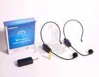 Bộ 2 micro không dây đeo tai Zansong V35S - Phù hợp cho mọi thiết bị, hỗ trợ thuyết trình, giảng dạy