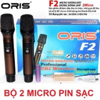 Bộ 2 Micro không dây UHF ORIS F2 - PIN SẠC