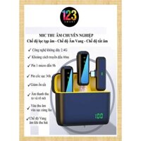Bộ 2 Micro thu âm SX6 có chế độ lọc âm tốt, chế độ vang cho thu hát Karaoke, dùng cho thu âm quay phim điện thoại