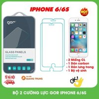 Bộ 2 miếng cường lực gor dành cho iphone6,6s,bảo vệ cực tốt