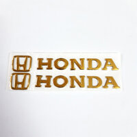 Bộ 2 miếng dán chữ nổi logo hãng xe - Mẫu HONDA VÀNG