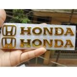 Bộ 2 miếng dán nổi chữ Honda ( Vàng)