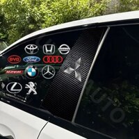 Bộ 2 Miếng Dán Trụ B Xe ô Tô Mitsubishi decal dan xe Xpander Triton Pajero Sport Xforce