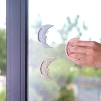 Bộ 2 Miếng Nhựa Cầm Tay Cho Cửa Kéo Hình Mặt Trăng