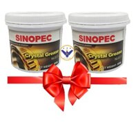 Bộ 2 Mỡ bò bôi trơn chịu nhiệt Sinopec Crystal / FPL Grease NLGI 3 -hộp 500g