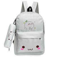 Bộ 2 món balo vải,balo canvas,balo nữ,baloteen,balo đi học,balo hot,balo xinh,balo đa năng,balo kute,Balo, Balo nu