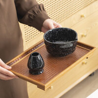 Bộ 2 món Matcha Bát Matcha có miệng Bàn chải Matcha đứng Giá đỡ Bàn chải Matcha Baibenli Bàn trộn muỗng trà Bột trà Bình muỗng trà Dụng cụ Matcha phong cách Nhật Bản Bàn chải dụng cụ pha trà Bàn chải Bát Matcha Nhật Bản có bộ Baibenli