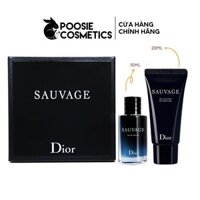 Bộ 2 Món Nước Hoa Và Sữa Tắm Dior Sauvage EDP (EDP 10ml & Gel 20ml)