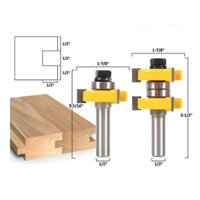 Bộ 2 mũi ghép ván thẳng 2 bi Muwang