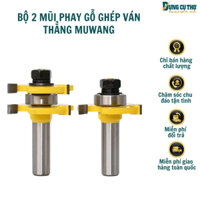 Bộ 2 Mũi Phay Gỗ Ghép Ván thẳng nhỏ 1 bi - Mũi Ghép Ván Dày 12 - 19mm