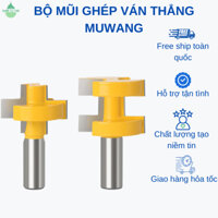 Bộ 2 mũi soi ghép ván thẳng MUWANG không bi 30MM cốt 12.7mm chất liệu hợp kim thép C45