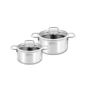 Bộ 2 nồi Inox đáy từ cao cấp 3 đáy liền nguyên khối Elmich Trimax Classic EL-2107OL
