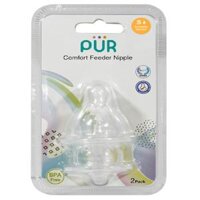 Bộ 2 núm ti cho bình cổ thường Pur - size S PUR1611