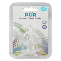 Bộ 2 núm ti cho bình cổ thường Pur - size L PUR1613