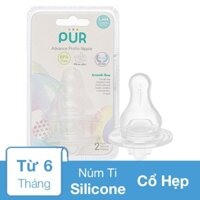 Bộ 2 núm ti Pur Advanced 1813 cổ hẹp size L (từ 6 tháng)