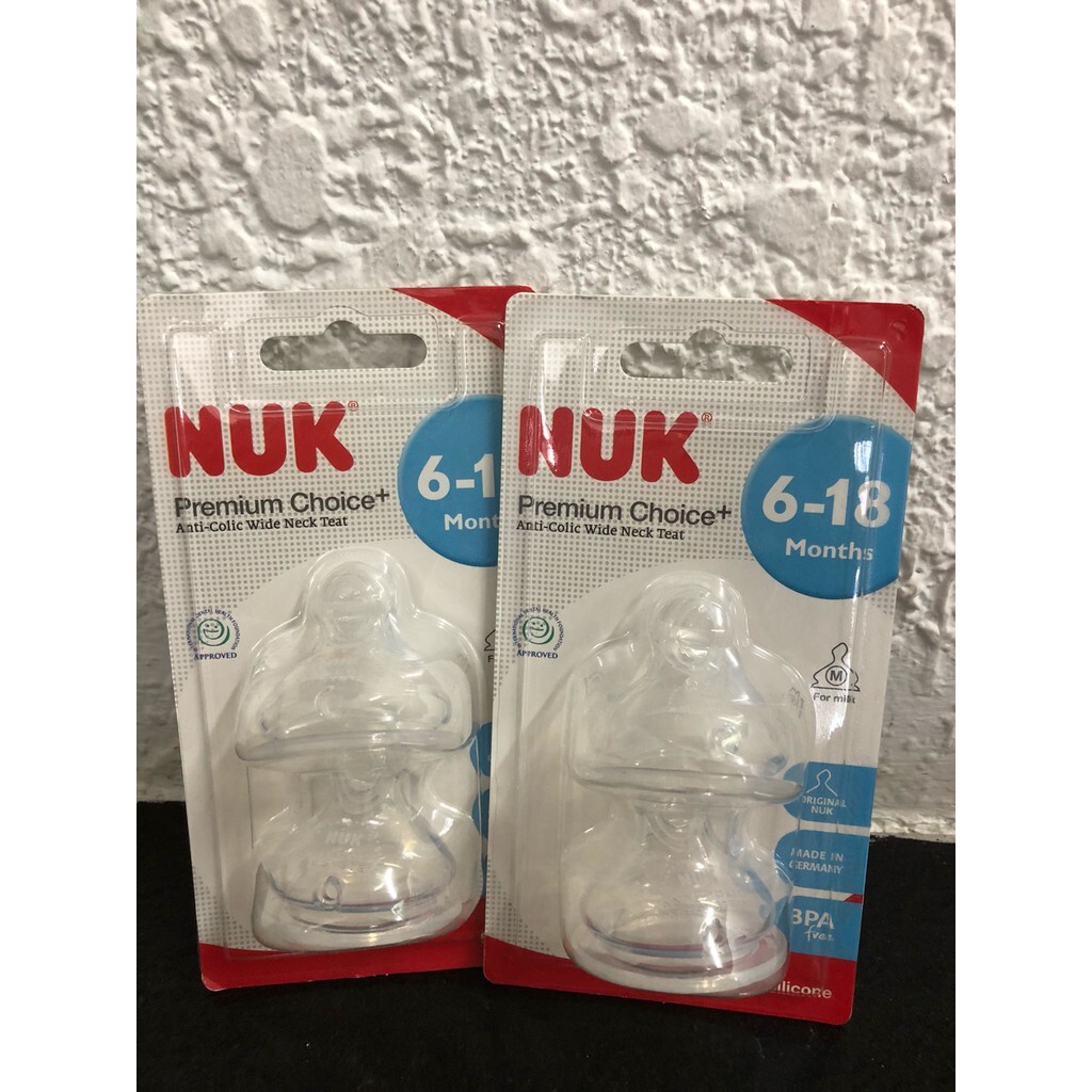 Bộ 2 núm ty silicone Nuk S2-M NU66059