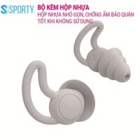 Bộ 2 nút bịt tai chống ồn ba tầng lọc âm bảo vệ tai SPORTY chất liệu silicone êm ái dễ chịu khi sử dụng với độ bền cao - XÁM EP4