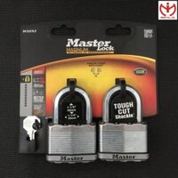 Bộ 2 ổ khóa Master Lock M15 XTLF thân thep la rông 64mm dung chung 2 chìa
