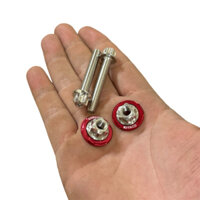 Bộ 2 Ốc+2 Tán Inox Salaya Kèm Long Đen Lắp Đặt Để Chân Wave/Dream Và Nhiều Dòng Xe Khác Cực Chất.