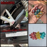 Bộ 2 Ốc Salaya + TÁN gắn Xỏ gác chân sau xe Wave 100,110,50cc,Winner