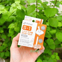 Bộ 2 ống hút thay thế cho cốc tập uống 3 giai đoạn Richell [BabyUS]