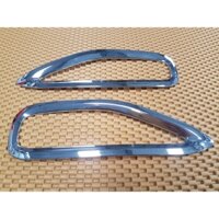 Bộ 2 Ốp đèn gầm, đèn sương mù xe Toyota Fortuner 2017-2018-2019-2020 phía sau,mạ Crom, op den