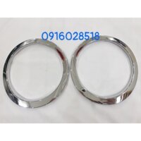 Bộ 2 Ốp đèn gầm, đèn sương mù xe Hyundai i10 hatback 2017-2018-2019-2020 phía sau,mạ Crom, op den