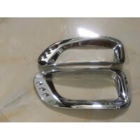 Bộ 2 Ốp đèn gầm trước, đèn sương mù xe Toyota innova 2009-2010-2011 mạ Crom, op den