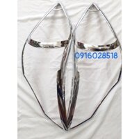 Bộ 2 Ốp đèn pha xe innova 2012 2013 2014 2015 2016 mạ Crom, op den pha hậu trước sau