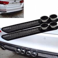 Bộ 2 Ốp Giả Ống Xả Dạng Thể Thao Xe Ô Tô