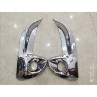 Bộ 2 Ốp Viền Đèn Gầm Trước Cho Xe Vios 2021 2022 2023 Mạ Crom Cao Cấp Có Đủ Keo Dính 2 mặt