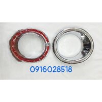 Bộ 2 Ốp viền đèn gầm trước, ốp đèn sương mù xe Fortuner 2012 201 2014 2015 2016 xi mạ Crom