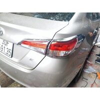 Bộ 2 ốp viền đèn hậu mạ crom sáng bóng xe Toyota Vios 2019-2022