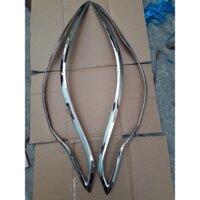 Bộ 2 Ốp viền đèn pha mạ crom xe Toyota Fortuner 2016 đến 2022