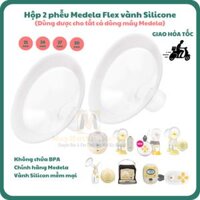 Bộ 2 Phễu Flex máy hút sữa Medela Flex vành mềm silicone – dùng cho máy hút sữa Medela Pump Freestyle Sonata Harmony Swing…