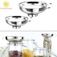Bộ 2 Phễu Inox Đa Năng Miệng Rộng Để Làm Đầy Đóng Hộp Dễ Dàng