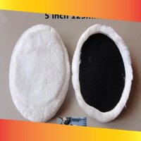 Bộ 2 phớt lông cừu đánh bóng xe máy 5 inch-125mm